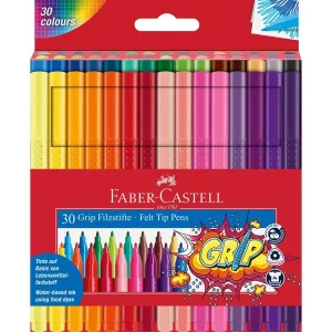MARCADOR 30 PZAS GRIP FABER CASTELL