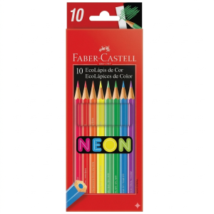 COLORES 10 PZAS NEON FABER CASTELL