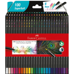 COLORES 100 PZAS SUPERSOFT FABER CASTELL