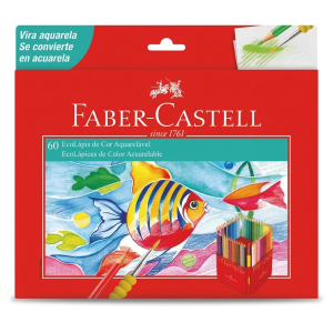 COLORES ACUARELABLES 60 PZAS FABER CASTELL