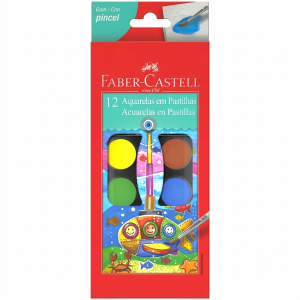 ACUARELA 12 COLORES FABER CASTELL