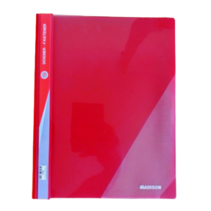 FOLDER PLASTICO T-6 ROJO TAMAÑO CARTA MADISON