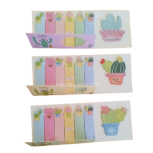 POST IT NOTAS ADHESIVAS PESTAÑAS KAKTUS 6 PESTAÑAS 1 BLOCK