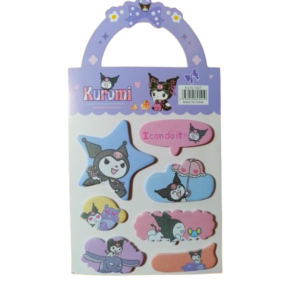 POST IT NOTAS ADHESIVAS KUROMI 7 FIGURAS