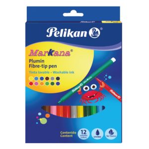 MARCADORES 12 PZAS TRIANGULAR PELIKAN