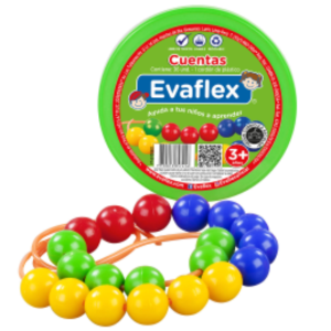 CUENTAS de 36 PZAS Y 1 CORDON EVAFLEX