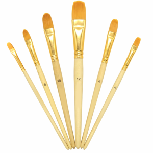 SET PINCEL LENGUA DE GATO 6 PZAS