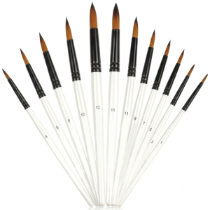 SET PINCEL PUNTA DE GOTA 12 PZAS