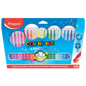 MARCADORES 24 PZAS LONG LIFE MAPED