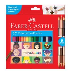 COLORES 24 PZAS +3 TONOS PIEL FABER CASTELL