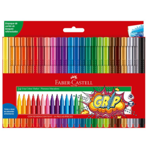 MARCADOR 24 PZAS GRIP FABER CASTELL