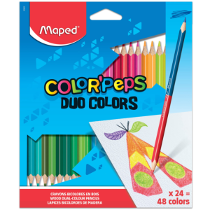 COLORES DUO 24 PZAS 48 COLORES MAPED