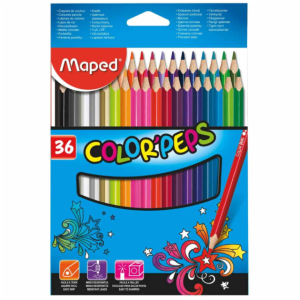 COLORES 36 PZAS MAPED