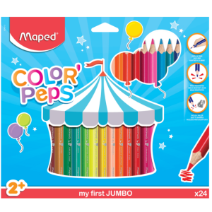 COLORES 24 PZAS JUMBO MAPED