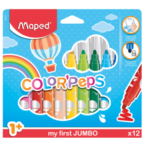 MARCADORES 12 PZAS JUMBO MAPED