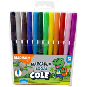 MARCADORES 12 PZAS MADISON
