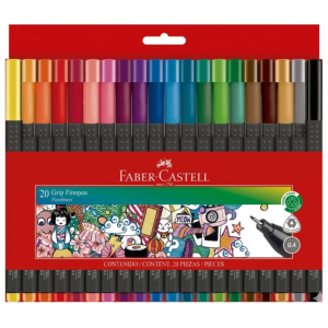 MARCADOR 20 PZAS GRIP ROTULADOR FABER CASTELL