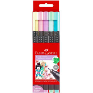 ROTULADORES GRIP PASTEL 5 PZAS FABER CASTELL