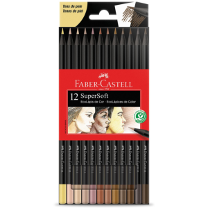 COLORES 12 PZAS SUPERSOFT PIEL FABER CASTELL