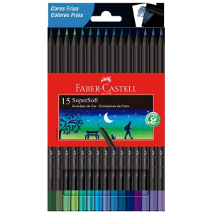COLORES 15 PZAS SUPERSOFT FRIOS FABER CASTELL