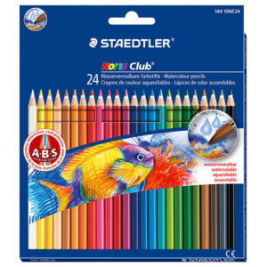 COLORES ACUARELABLES 24 PZAS STAEDTLER CON CUADERNO