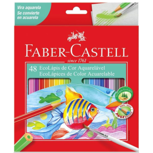 COLORES ACUARELABLES 48 PZAS FABER CASTELL