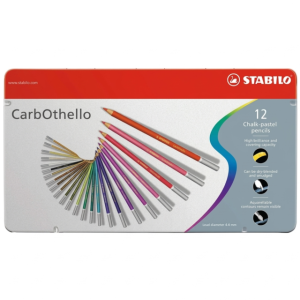 COLORES ACUARELABLES 12 PZAS CAJA METALICA STABILO