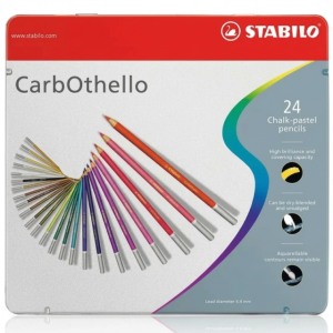 COLORES ACUARELABLES 24 PZAS CAJA METALICA STABILO