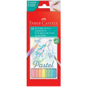 COLORES ACUARELABLES PASTEL 10 PAS FABER CASTELL