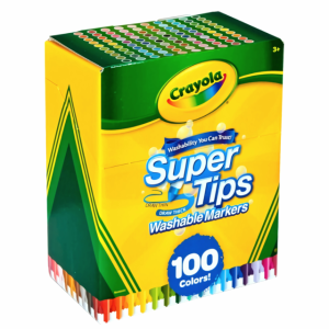 MARCADORES 100 PZAS SUPER TIPS CRAYOLA