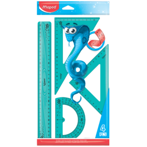 ESTUCHE GEOMETRICO 30 CM FLEXIBLE MAPED