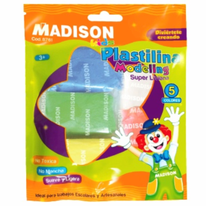 PLASTILINA 5 COLORES SUPER LIVIANA MADISON