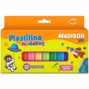 PLASTILINA 12 COLORES TRIANGULAR MADISON
