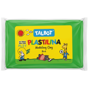 PLASTILINA EN BARRA NEON VERDE 150 GR