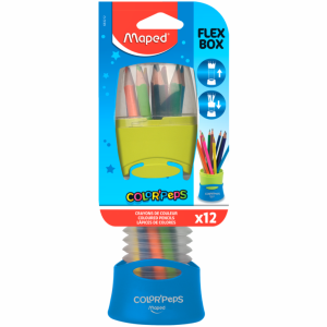 COLORES 12 PZAS FLEX BOX MAPED