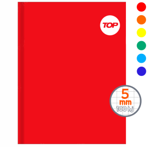 CUADERNO EMPASTADO PLENO TAMAÑO CARTA 100HJ C/CORRIENTE TOP