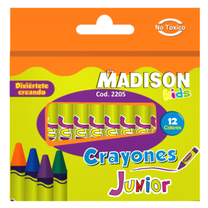 CRAYONES 12 COLORES JUNIOR MADISON