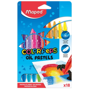 PASTELES AL OLEO 18 PZAS MAPED