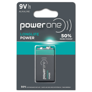 PILAS 9V ALKALINAS LONGLIFE POWER ONE