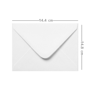 SOBRE BLANCO TARJETA 14.4X19.8 CM