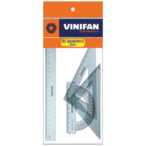 ESTUCHE GEOMETRICO 20 CM BOLSA VINIFAN