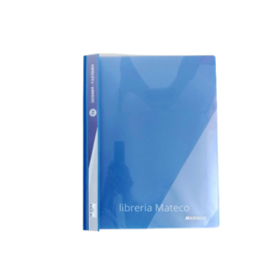 FOLDER PLASTICO T-6 AZUL TAMAÑO CARTA MADISON