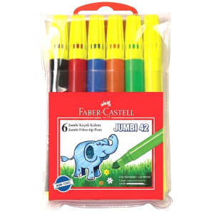 MARCADORES 6 PZAS JUMBI 42 FABER CASTELL