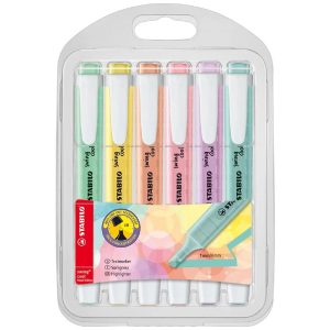 RESALTADOR SWING COOL 6 COLORES PASTEL STABILO