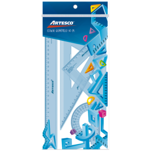 ESTUCHE GEOMETRICO 30 CM FLEXIBLE ARTESCO