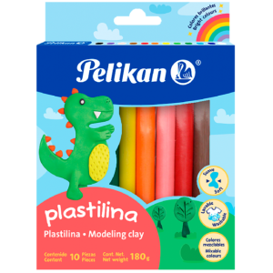 PLASTILINA 10 COLORES PELIKAN