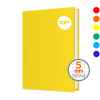 CUADERNO EMPASTADO PLENO TAMAÑO 1/2 OFICIO 200HJ C/CORRIENTE TOP