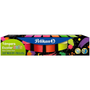 TEMPERA 6 COLORES NEON 20ML PELIKAN