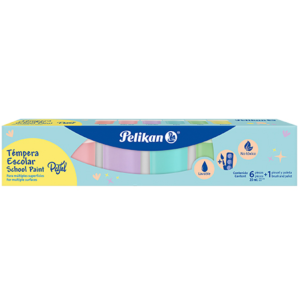 TEMPERA 6 COLORES PASTEL 20ML PELIKAN
