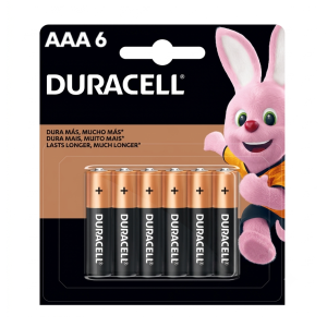 PILAS AAA DURACELL BLISTER X 6 PZAS